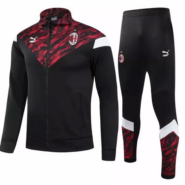 Chandal AC Milan 2021-2022 Negro Rojo